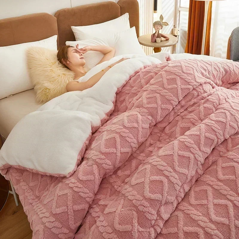 NylaWeave Lamb Cashmere Weighted Blanket Ultra Warm Winter