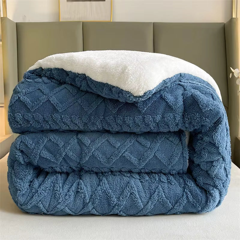 Coperta pesata in cashmere di agnello 100% NylaWeave, ultra calda per l'inverno