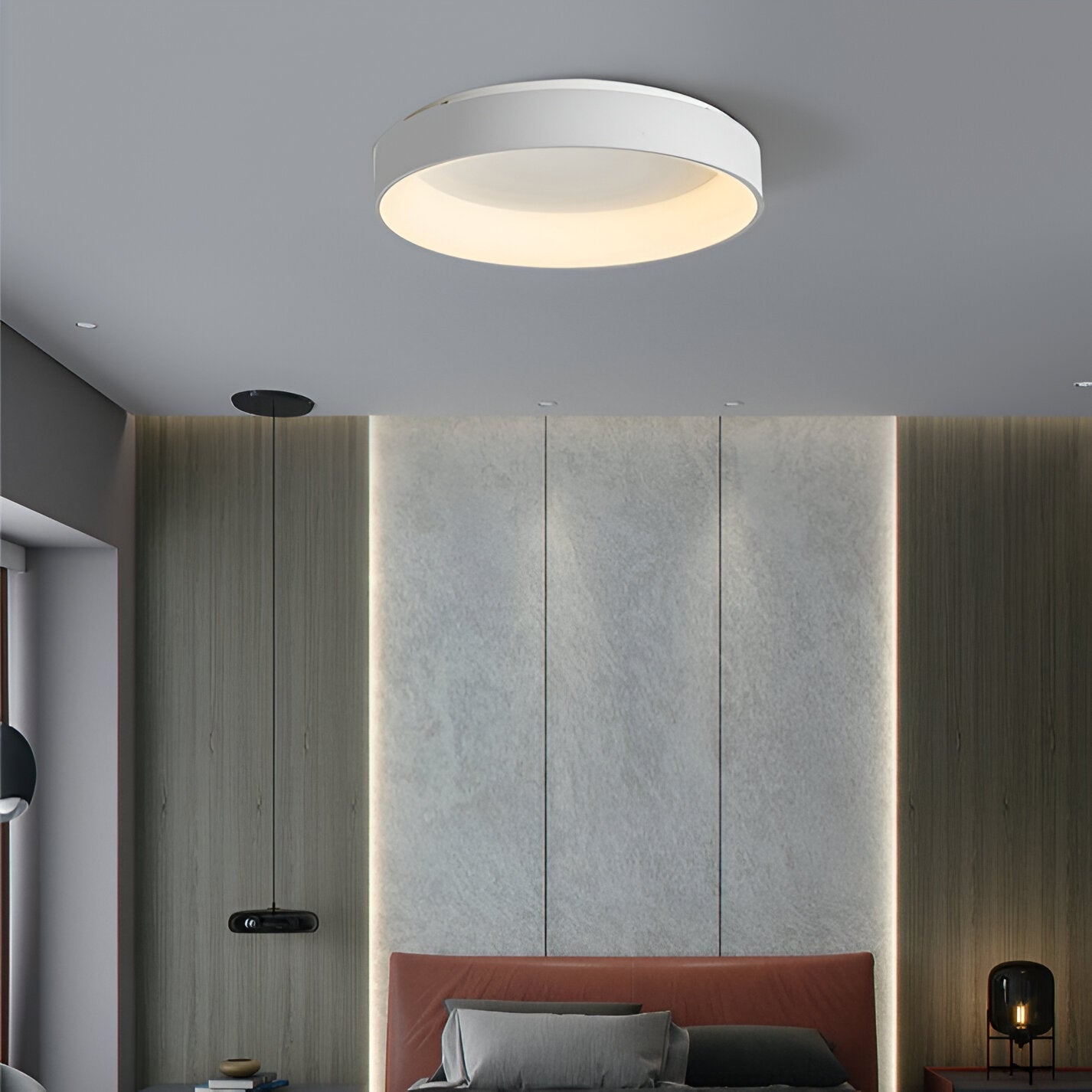 Nordic Modern Round Led Ceiling Light 1-Light