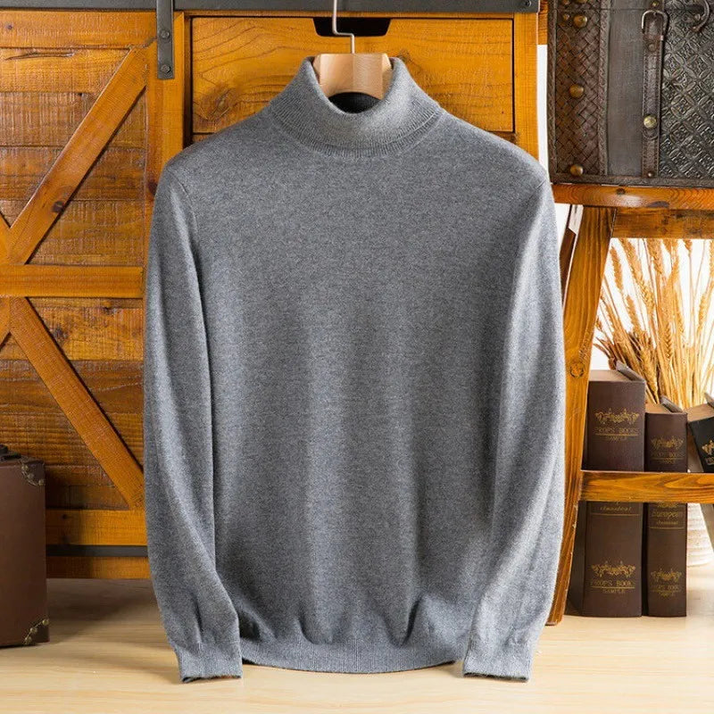 Maglione dolcevita in cashmere puro 100% Sylvara da uomo