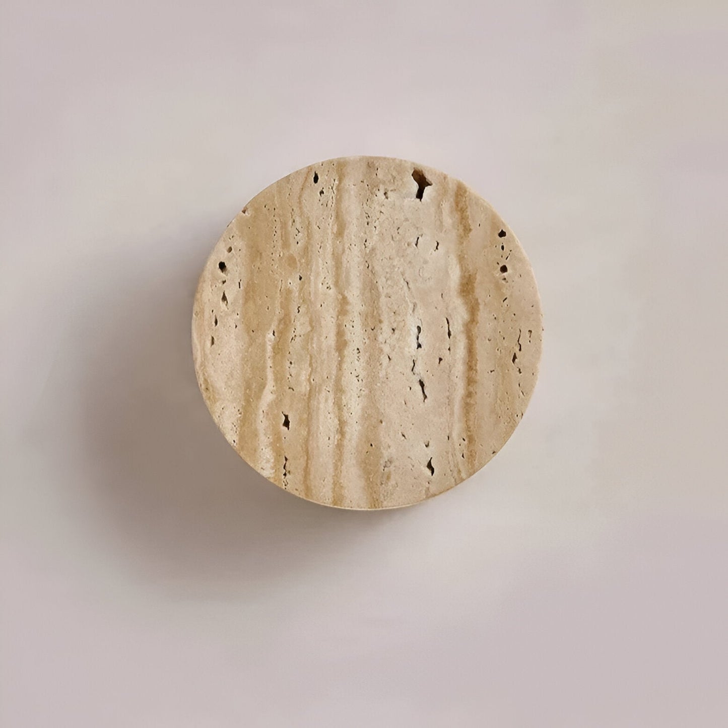 Japanese Wabi-Sabi Travertine Stone Wall Sconce LED 1-Light