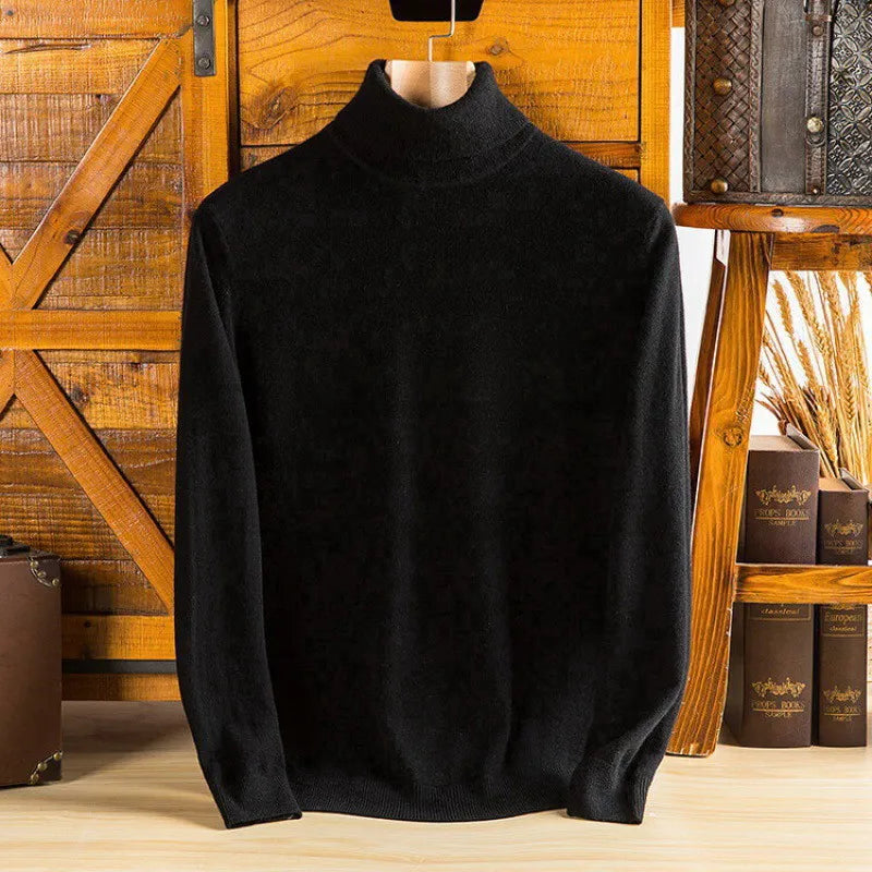 Maglione dolcevita in cashmere puro 100% Sylvara da uomo