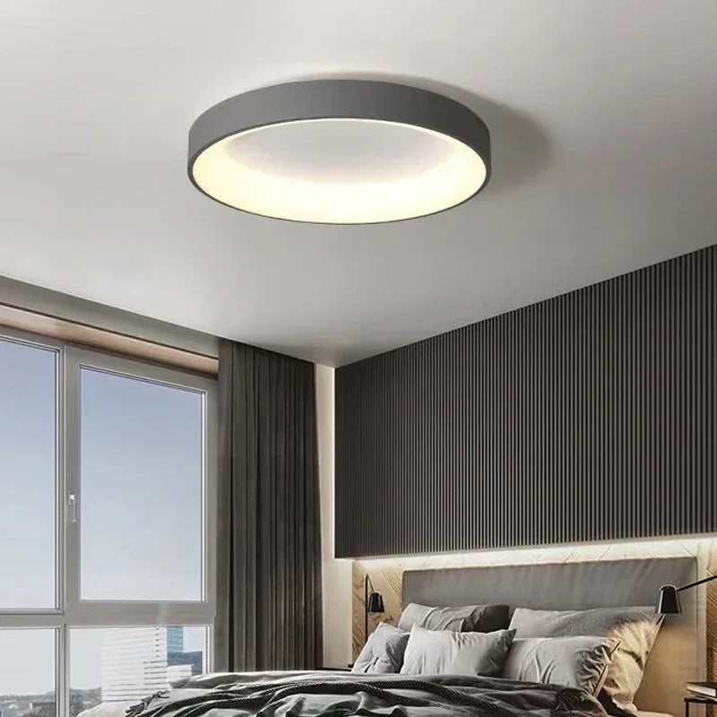 Nordic Modern Round Led Ceiling Light 1-Light