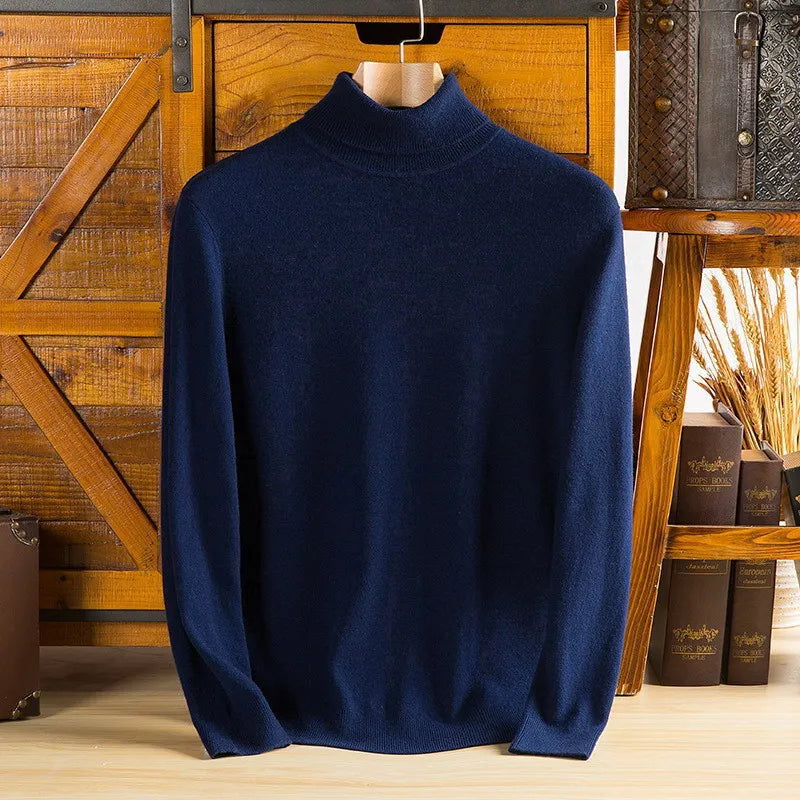 Maglione dolcevita in cashmere puro 100% Sylvara da uomo