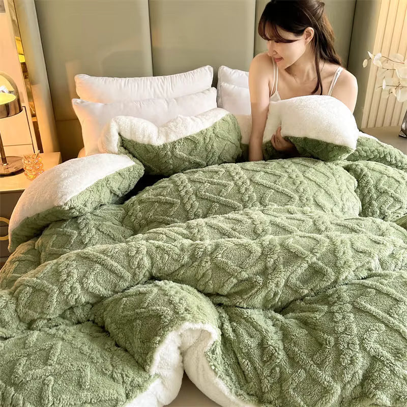 Coperta pesata in cashmere di agnello 100% NylaWeave, ultra calda per l'inverno