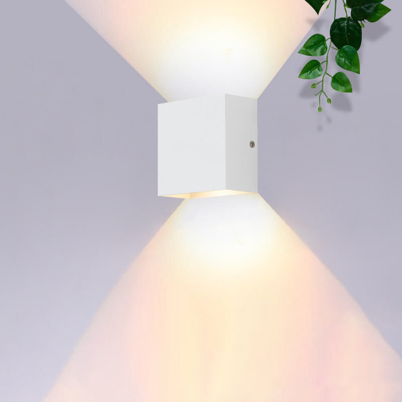Applique da parete moderna quadrata con LED 1 luce