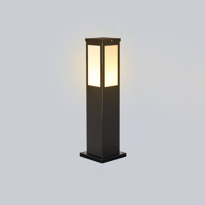 Lampada da percorso esterna solare moderna quadrata con LED 1 luce