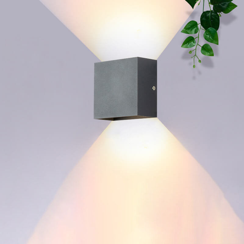 Applique da parete moderna quadrata con LED 1 luce