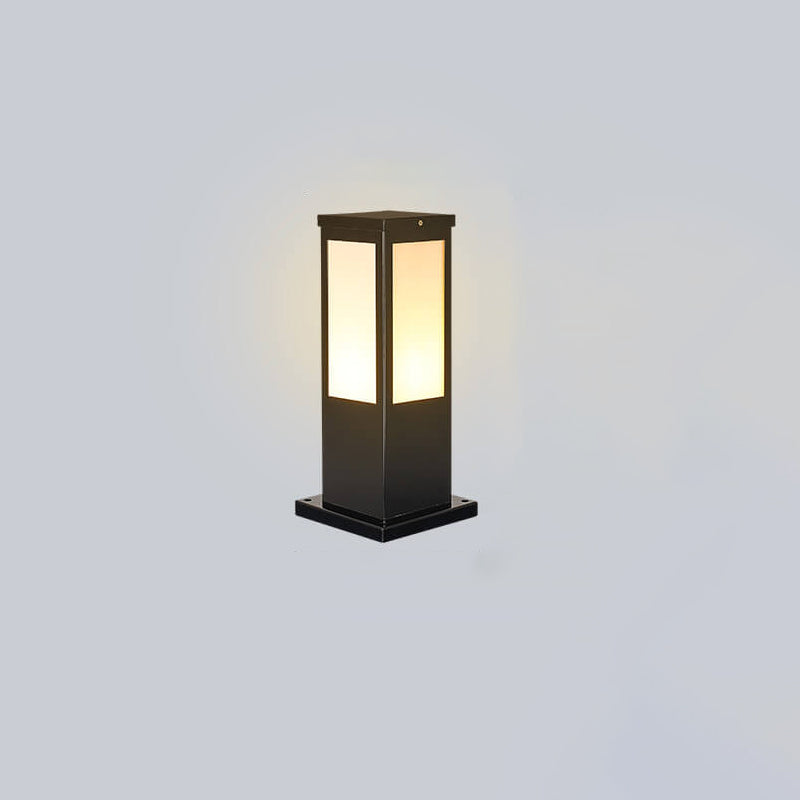 Lampada da percorso esterna solare moderna quadrata con LED 1 luce