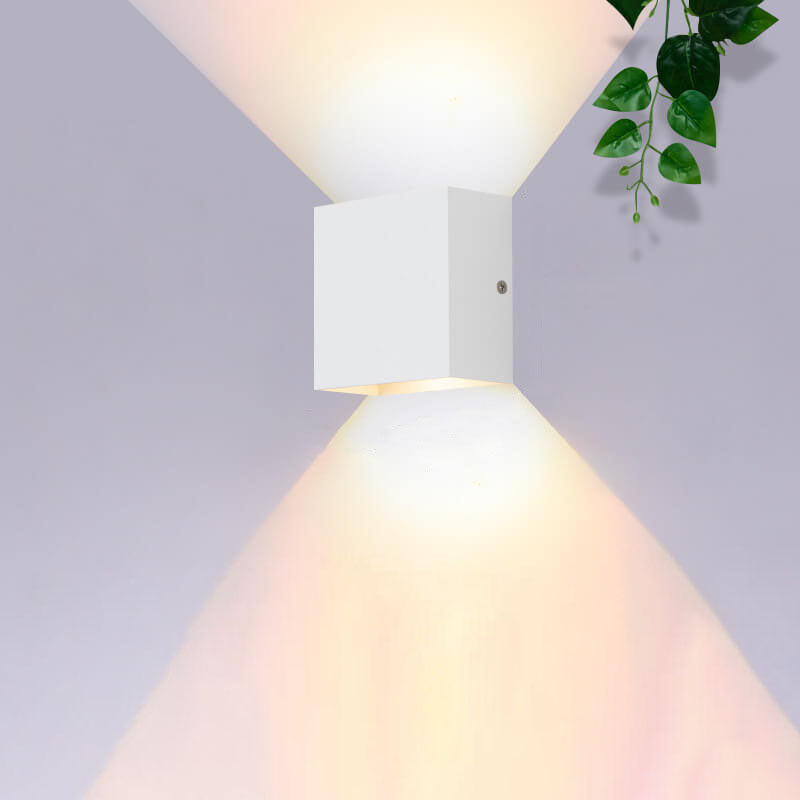 Applique da parete moderna quadrata con LED 1 luce