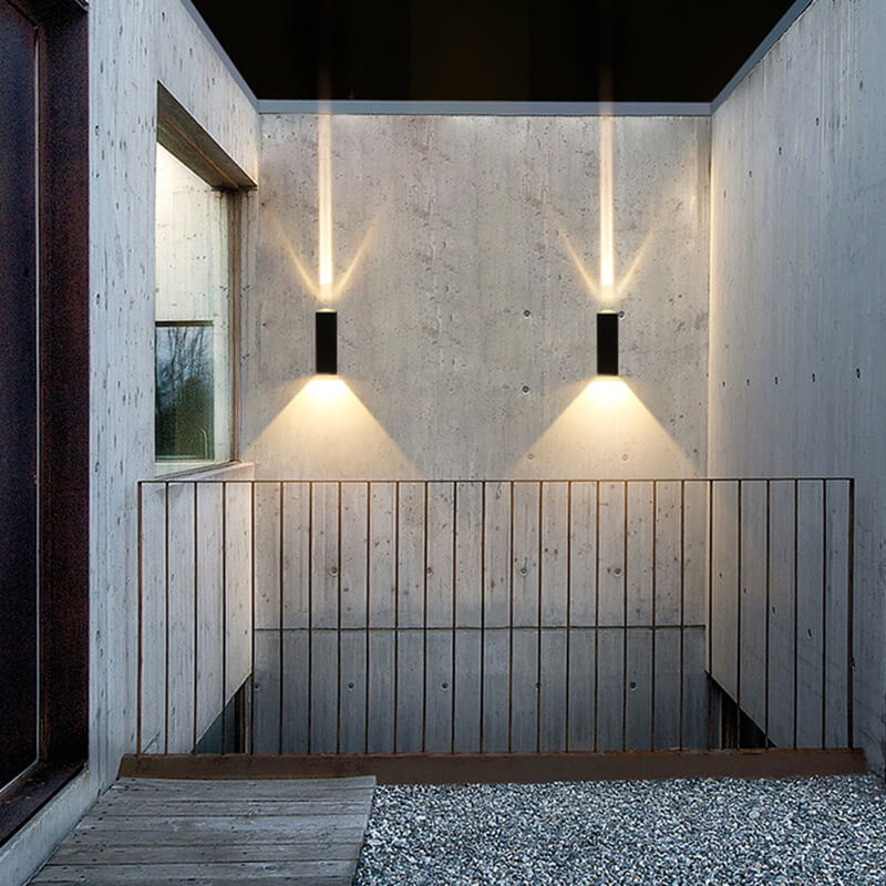 Applique da parete rettangolare moderna LED per esterni IP65 1 luce