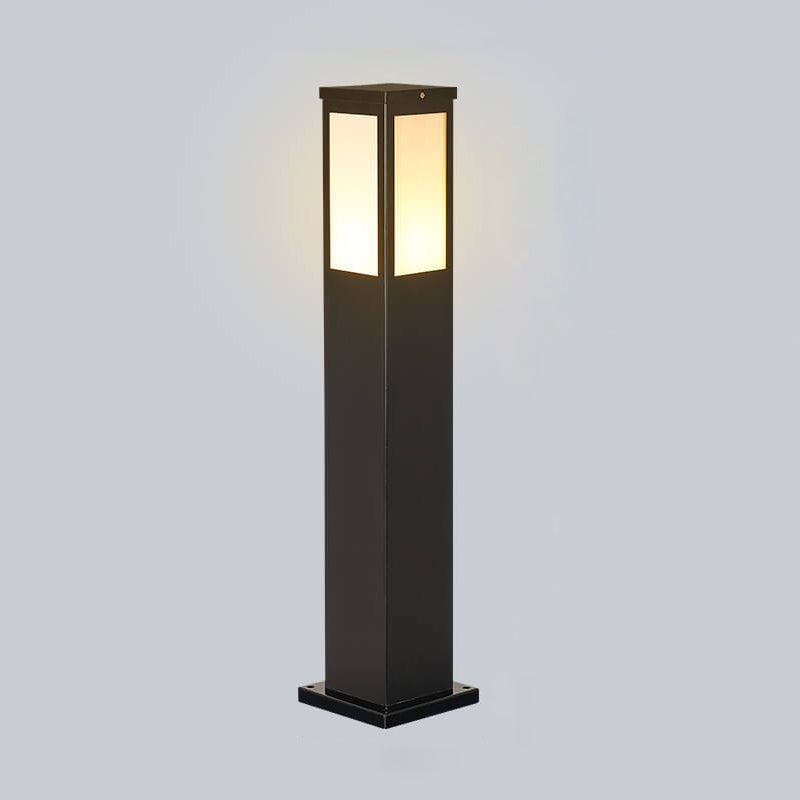 Lampada da percorso esterna solare moderna quadrata con LED 1 luce