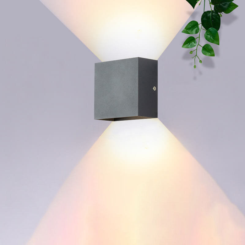 Applique da parete moderna quadrata con LED 1 luce