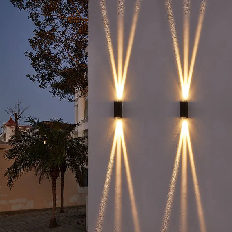 Applique da parete rettangolare moderna LED per esterni IP65 1 luce