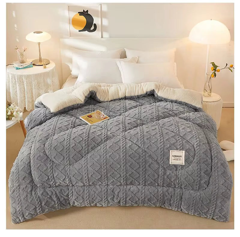 Coperta pesata in cashmere di agnello 100% NylaWeave, ultra calda per l'inverno