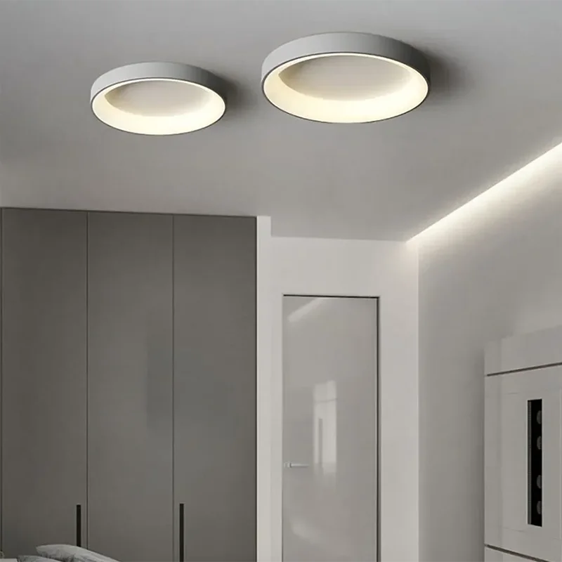 Nordic Modern Round Led Ceiling Light 1-Light