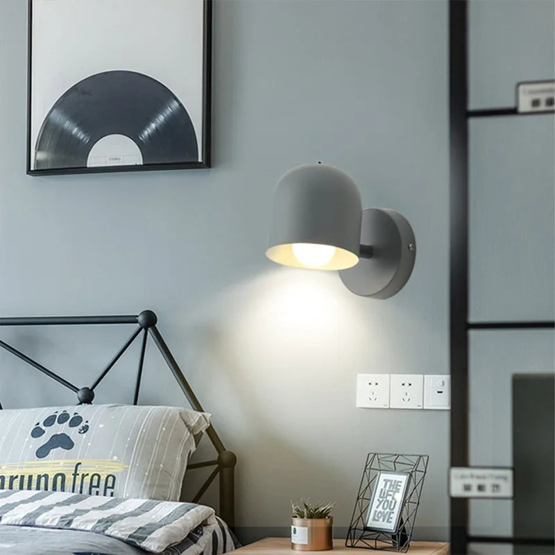 Modern Macaron Dome Wall Sconce LED 1-Light