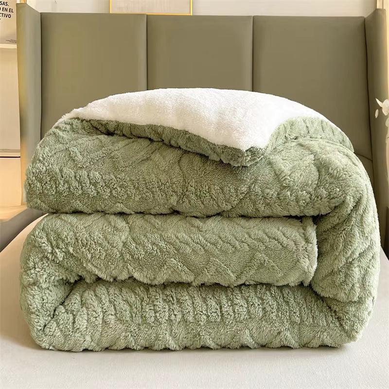 Coperta pesata in cashmere di agnello 100% NylaWeave, ultra calda per l'inverno