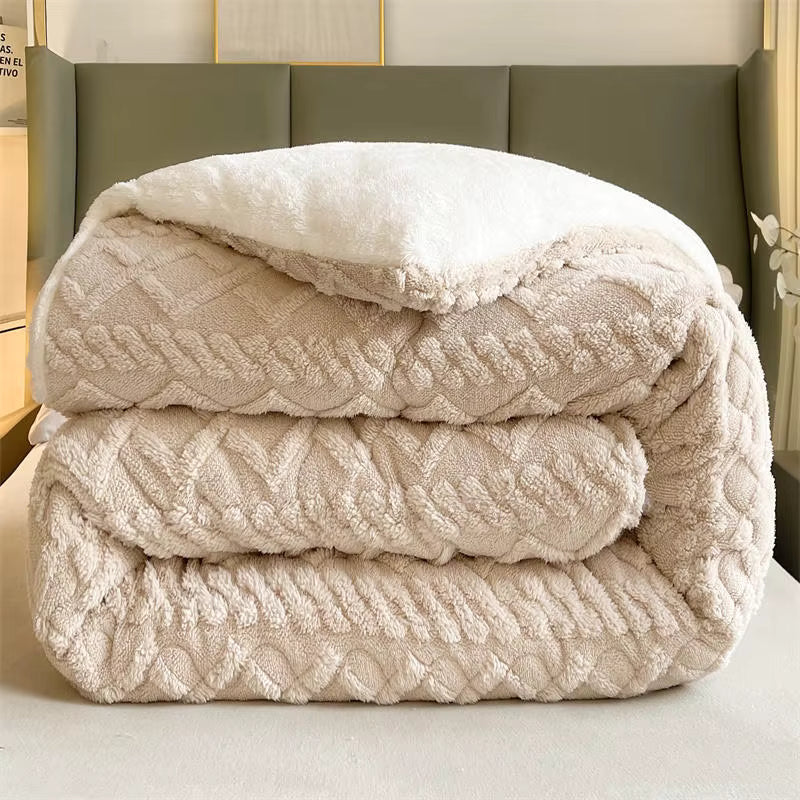 Coperta pesata in cashmere di agnello 100% NylaWeave, ultra calda per l'inverno