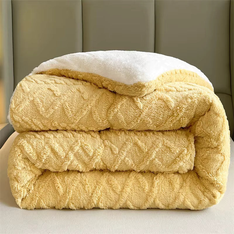 Coperta pesata in cashmere di agnello 100% NylaWeave, ultra calda per l'inverno