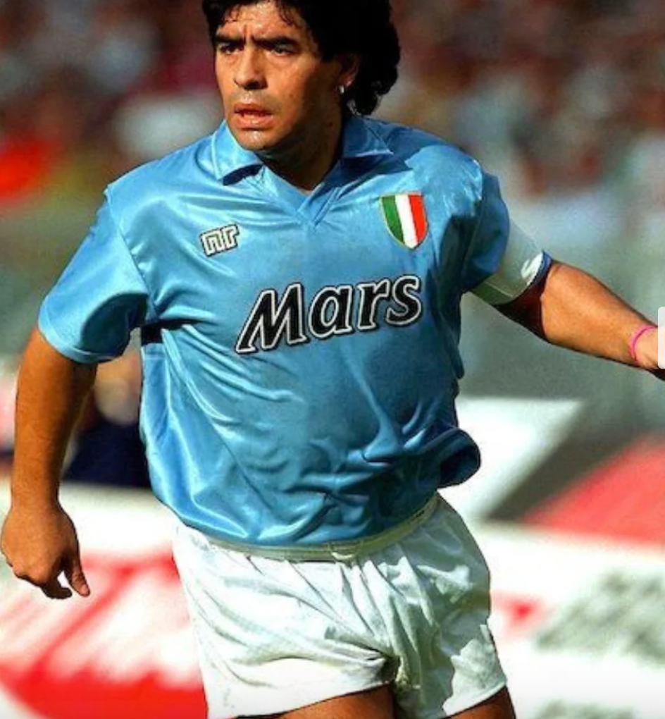 Napoli Historic Home Shirt 1990-1991 + Maradona 10