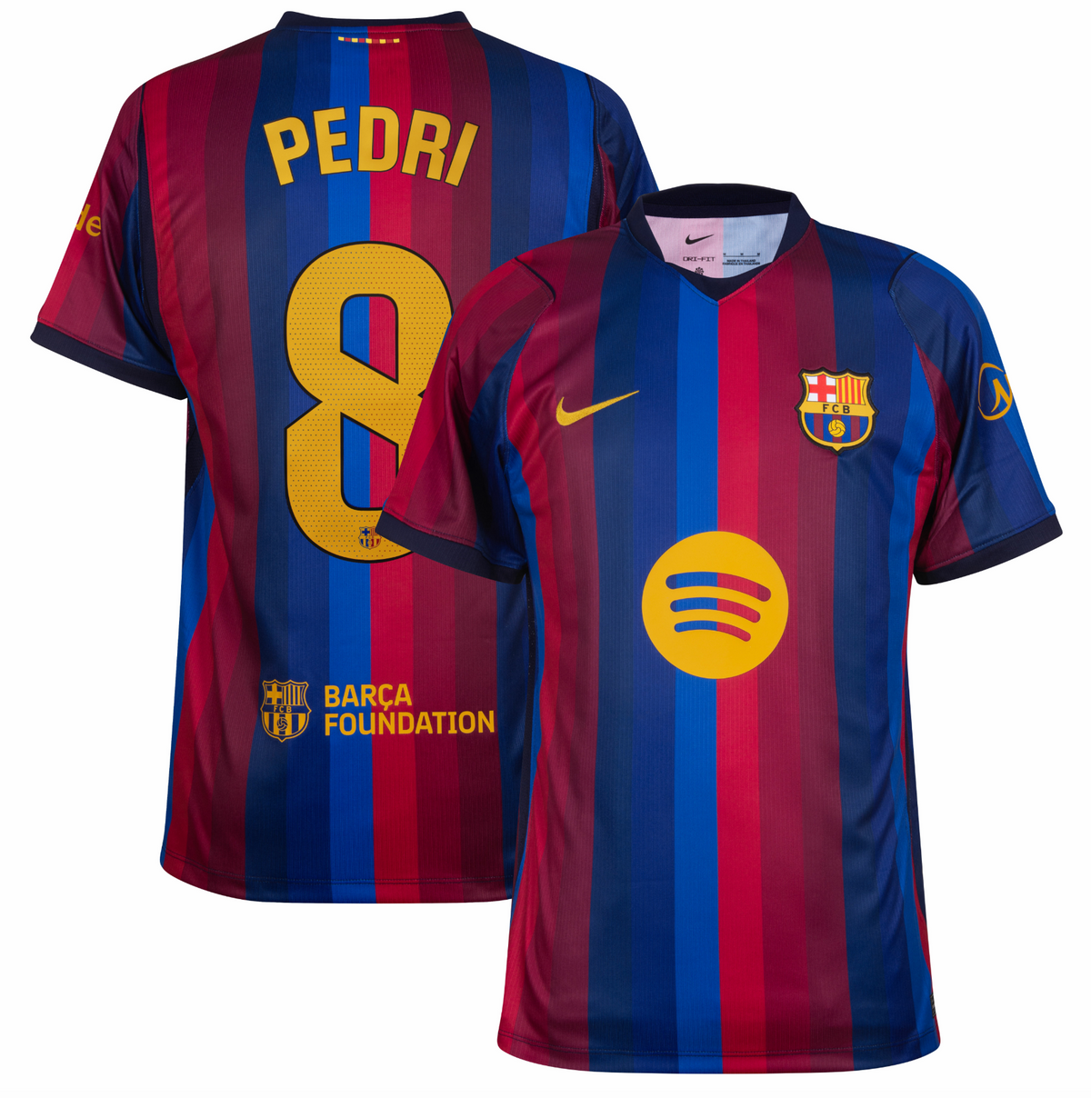 Barcelona 26/27 thuisshirt (spelersversie) — Pedri 8