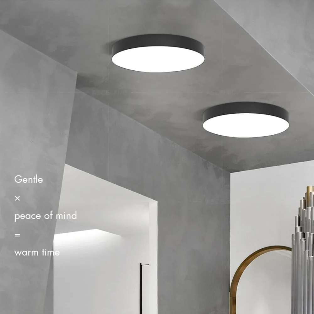 Modern Minimalist Round LED Ceiling Light 1-Light
