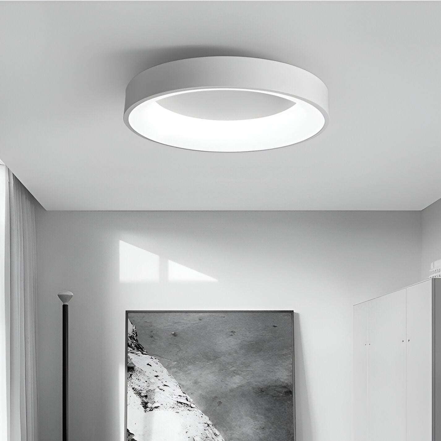 Nordic Modern Round Led Ceiling Light 1-Light