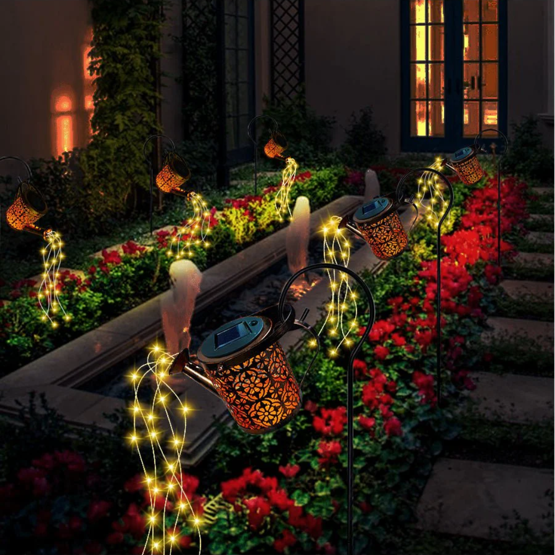Solar Outdoor Lamp with LED Light – Automatic On/Off Garden Lights for Magical Ambiance