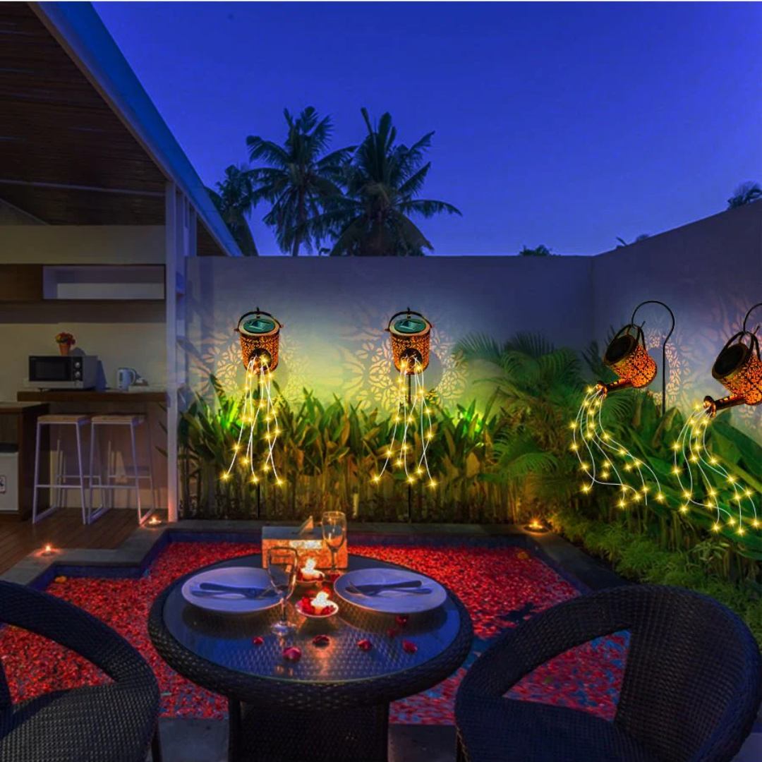 Solar Outdoor Lamp with LED Light – Automatic On/Off Garden Lights for Magical Ambiance