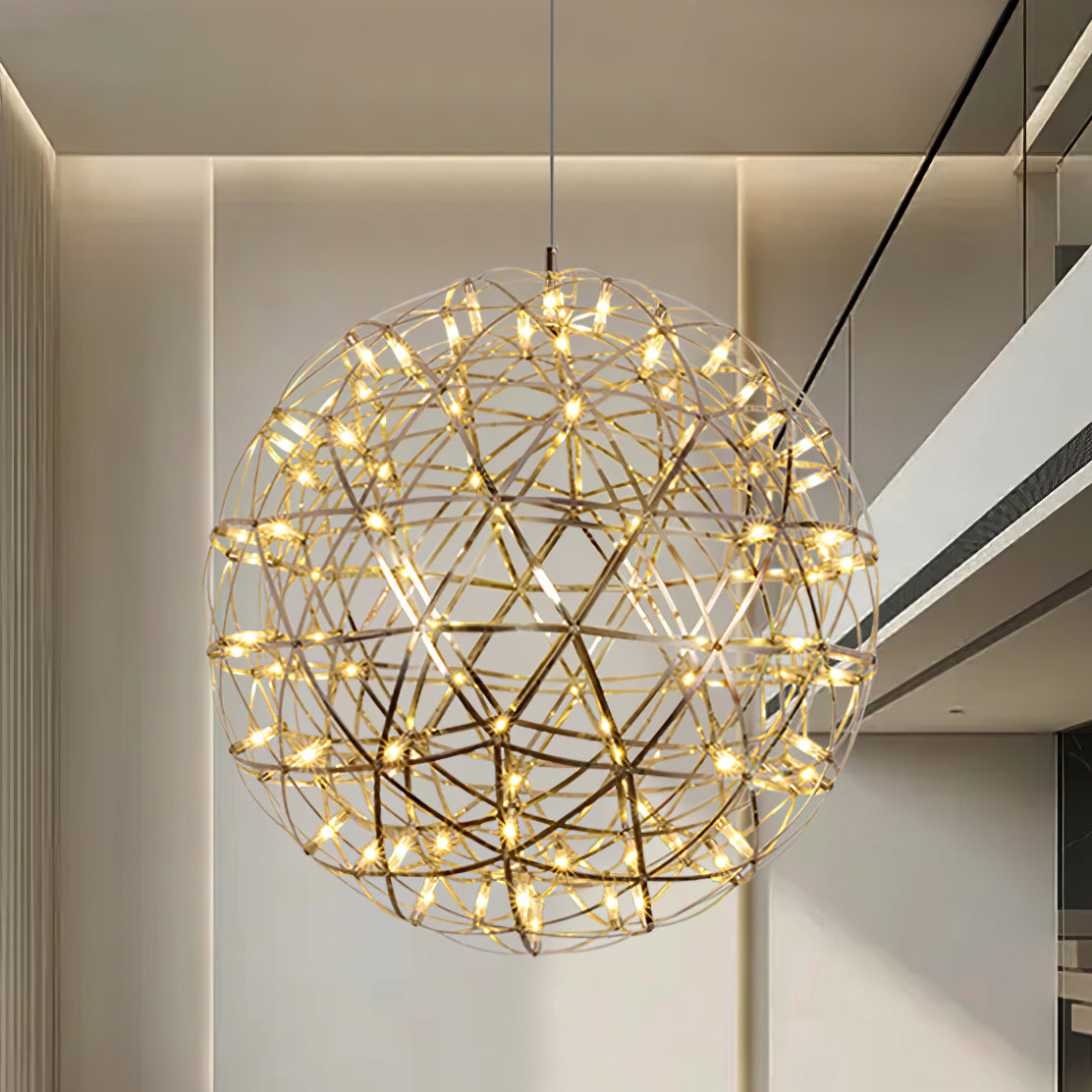 Modern Sphere Stainless Steel LED Pendant Light 1-Light