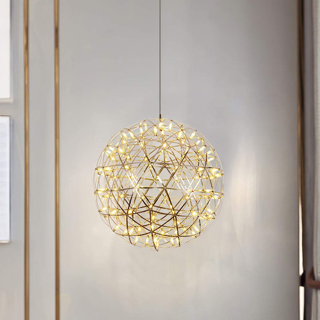 Modern Sphere Stainless Steel LED Pendant Light 1-Light