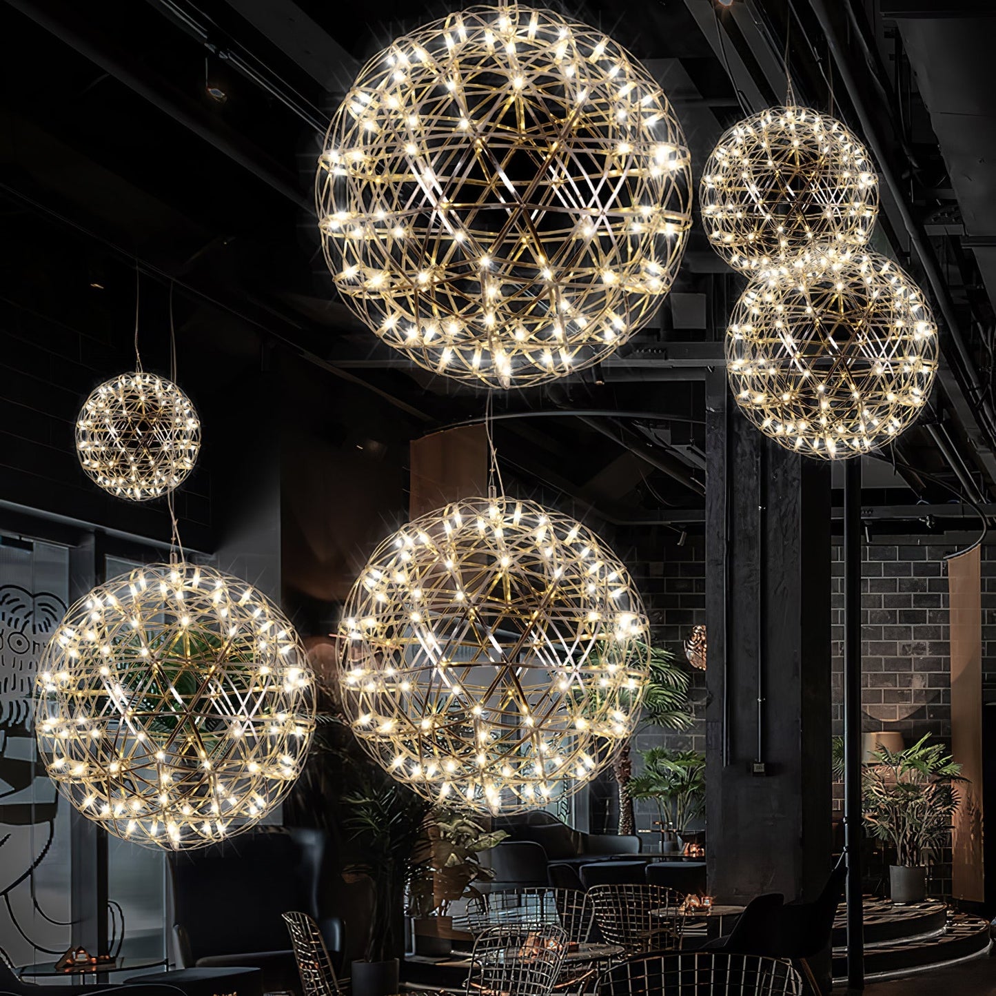 Modern Sphere Stainless Steel LED Pendant Light 1-Light