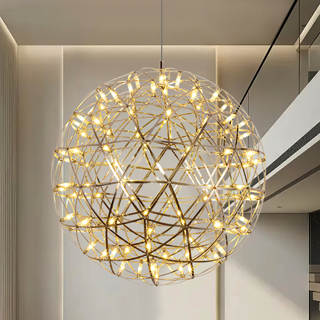 Modern Sphere Stainless Steel LED Pendant Light 1-Light