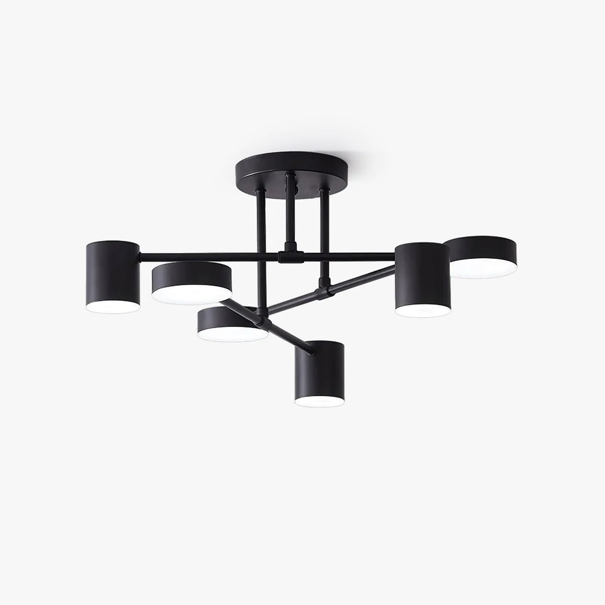 Modern Brass Globe LED Sputnik Ceiling Light 6-Light