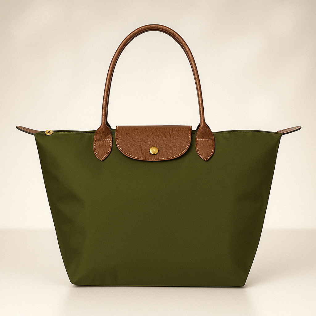 Waterproof Tote Bag | Premium Oxford Fabric With Leather Trim