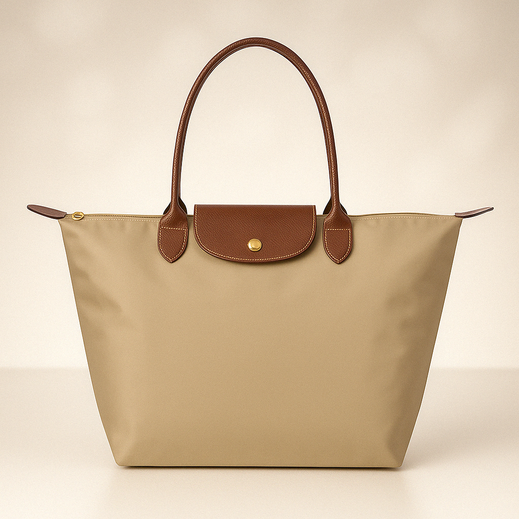 Waterproof Tote Bag | Premium Oxford Fabric With Leather Trim