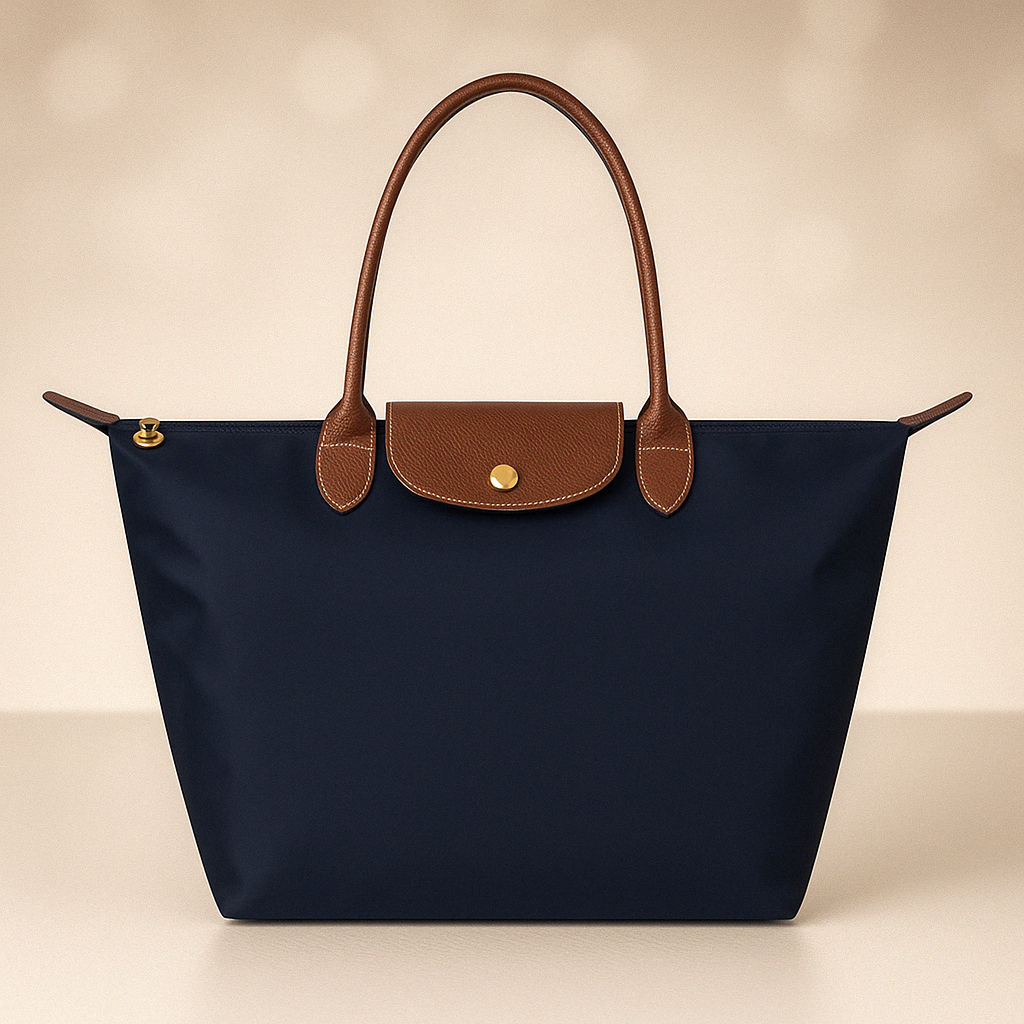 Waterproof Tote Bag | Premium Oxford Fabric With Leather Trim