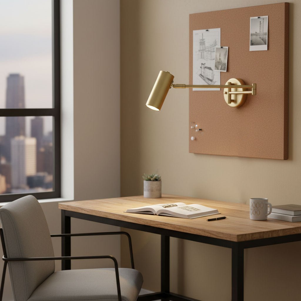 Modern Adjustable Swing Arm LED Wall Sconce 1-Light