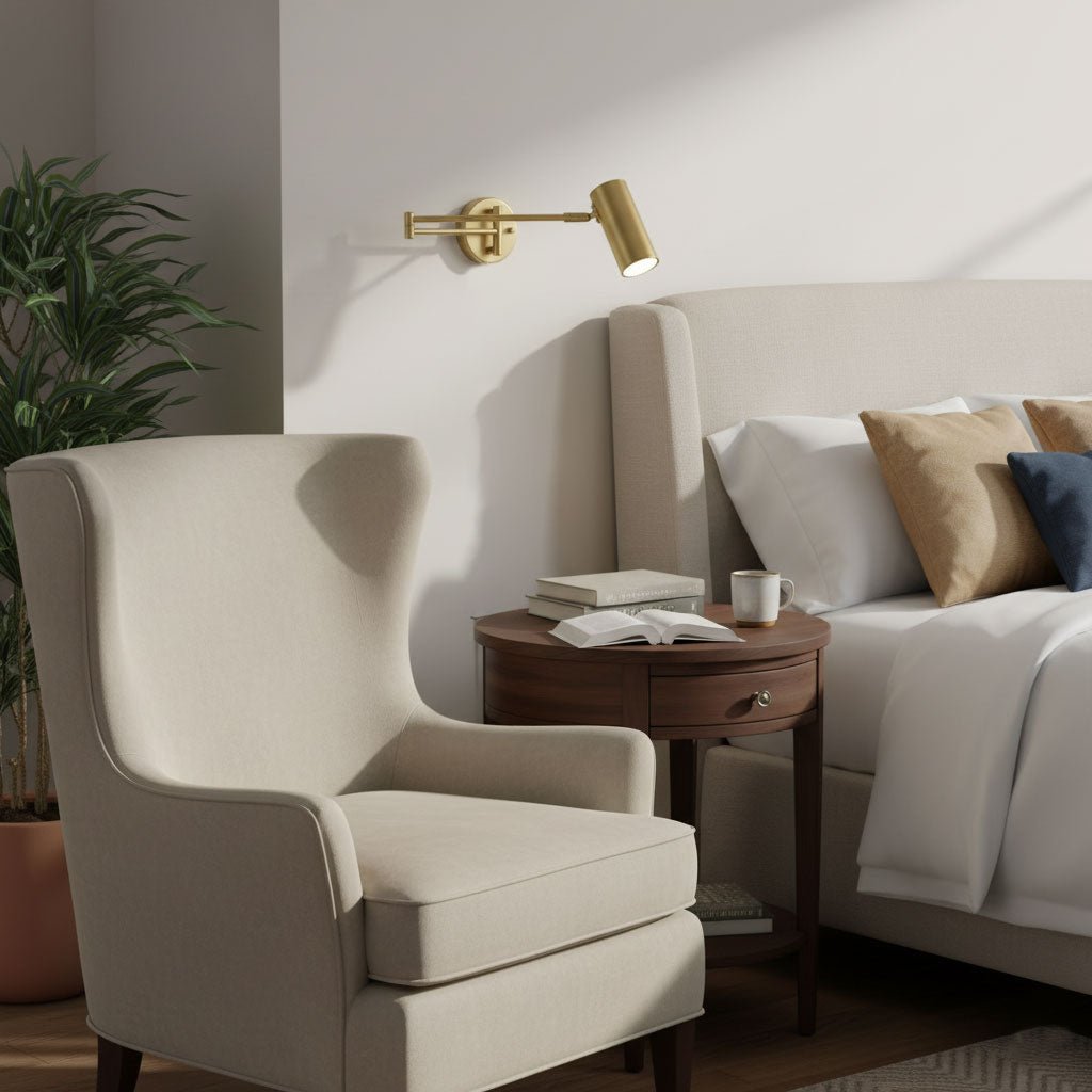 Modern Adjustable Swing Arm LED Wall Sconce 1-Light