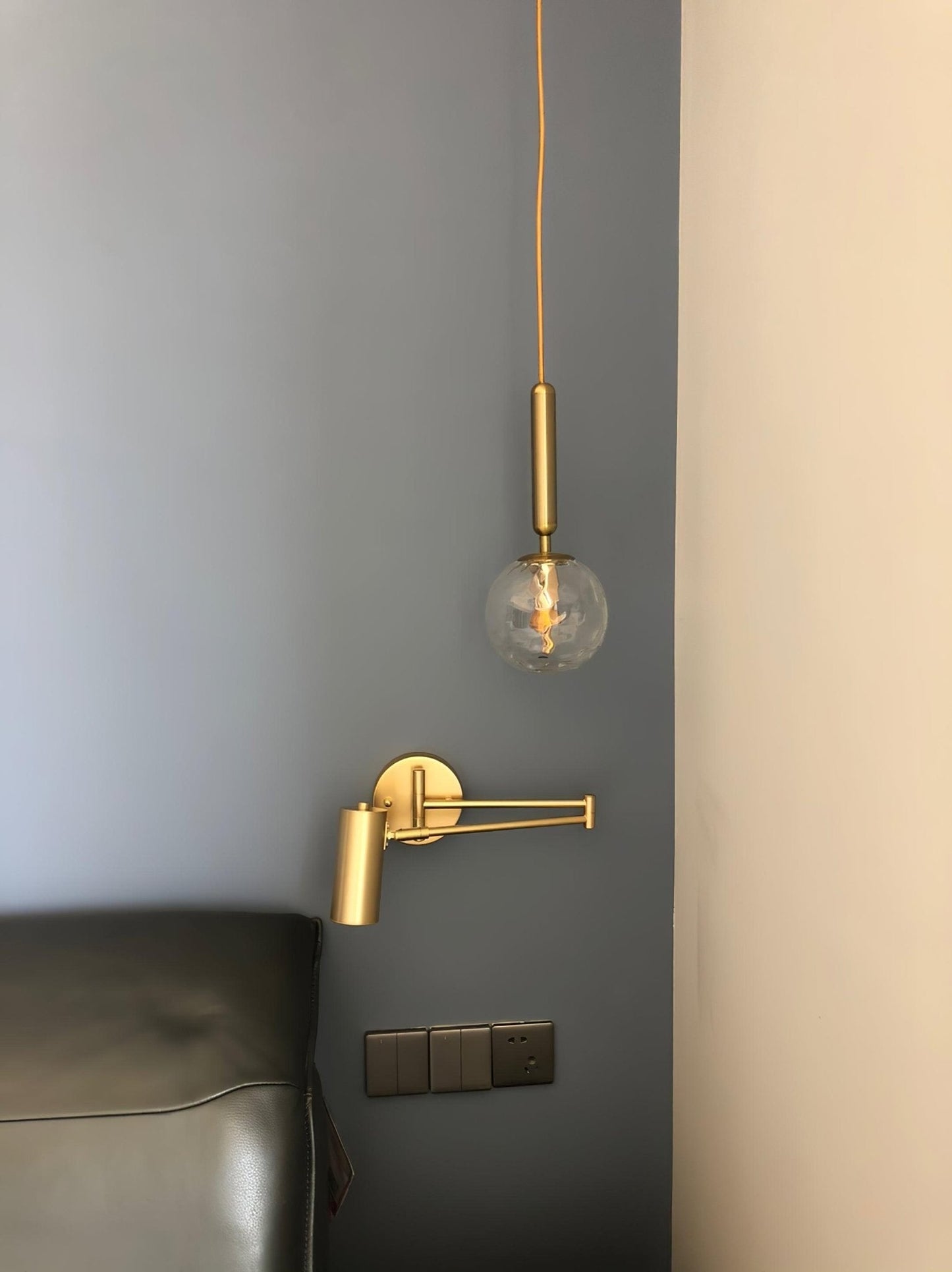Modern Adjustable Swing Arm LED Wall Sconce 1-Light