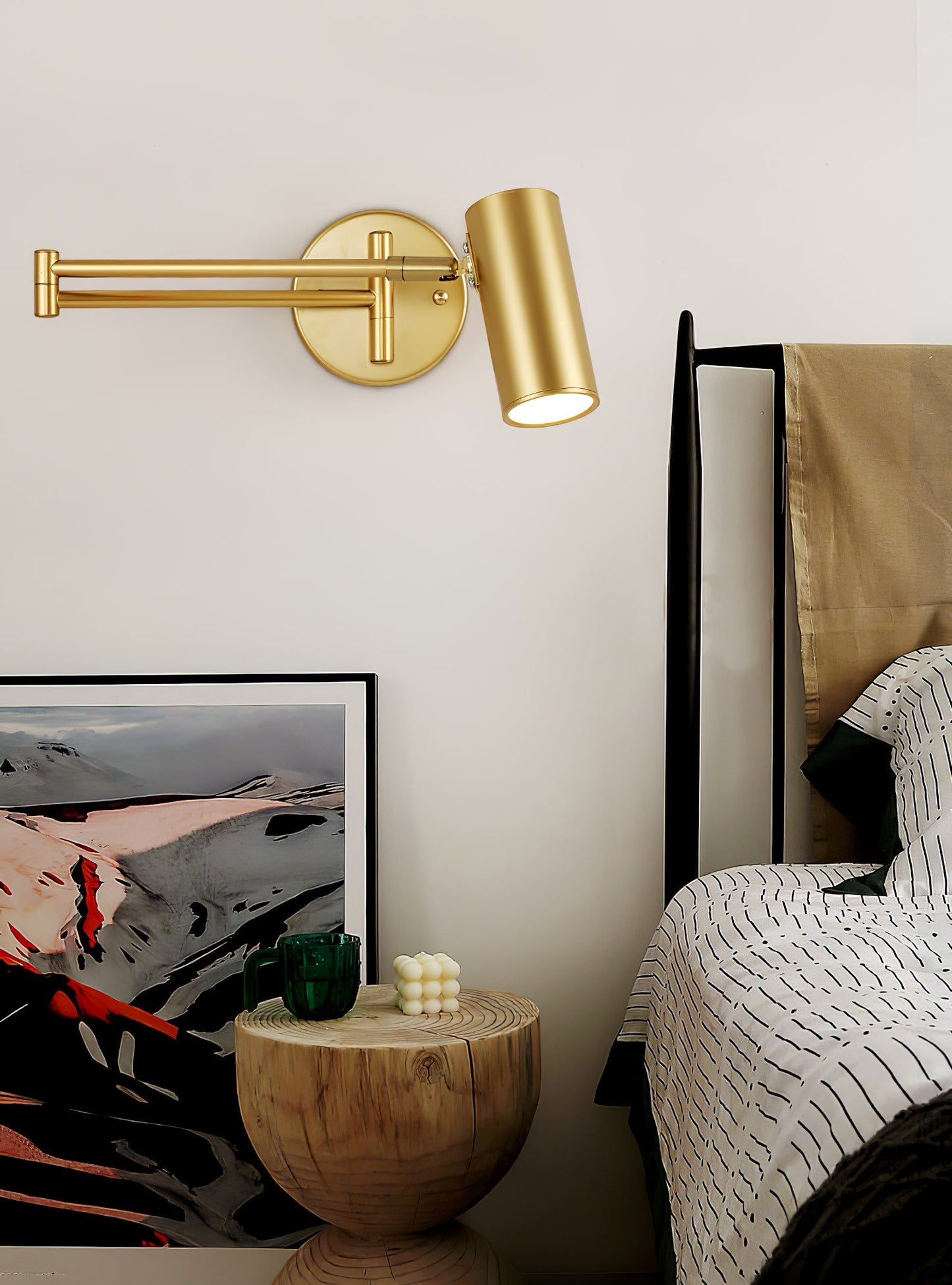 Modern Adjustable Swing Arm LED Wall Sconce 1-Light