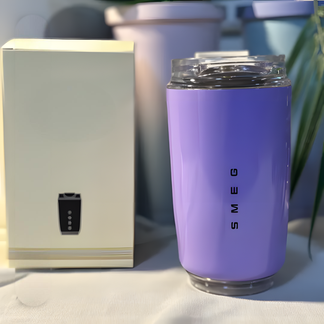 Puili | Tazza Termica da Viaggio LuxeTherm in Acciaio Inossidabile Elegante – Bicchiere Riutilizzabile Isolato per Bevande Calde e Fredde