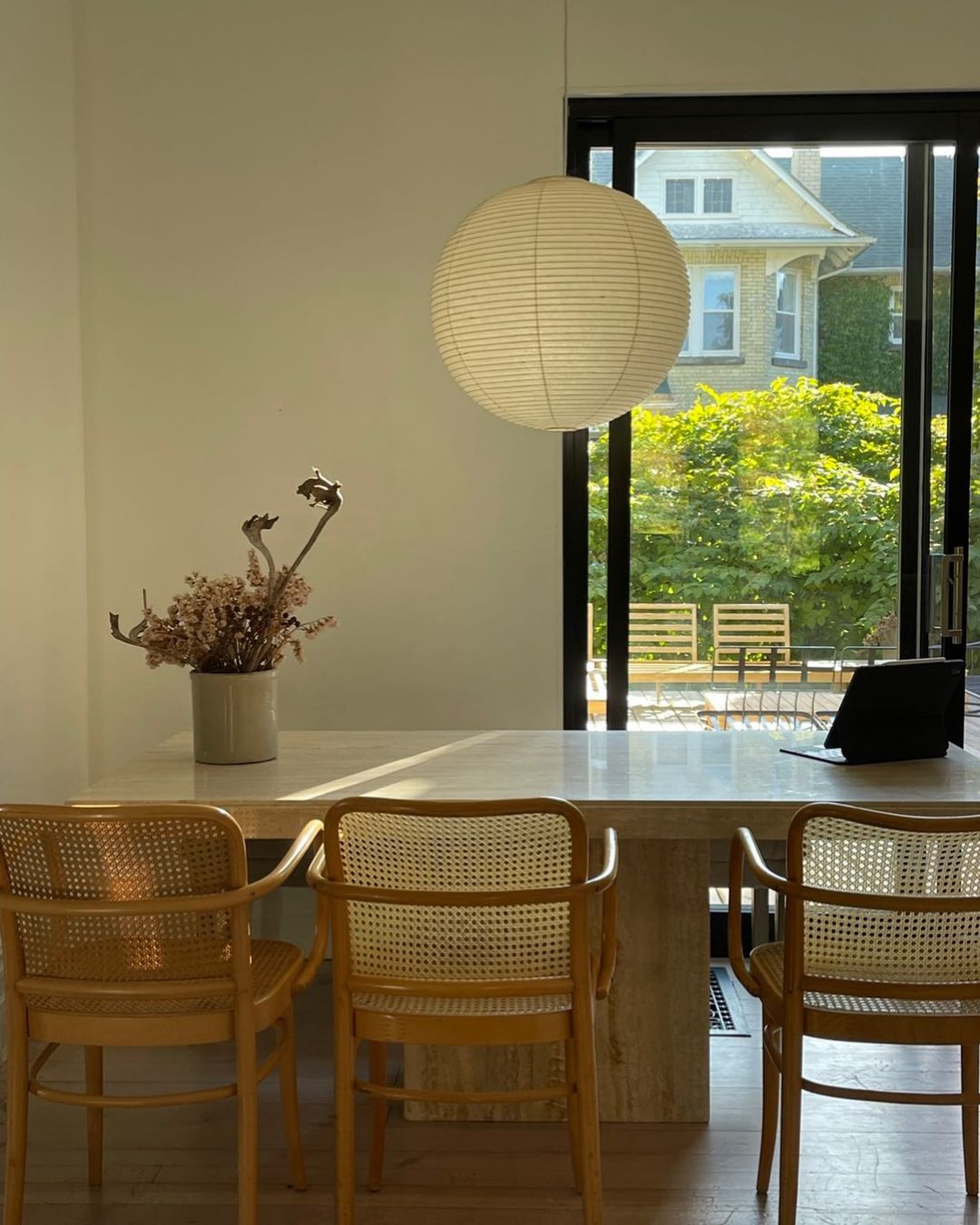 Japanese Washi Paper Globe Pendant Light 1-Light