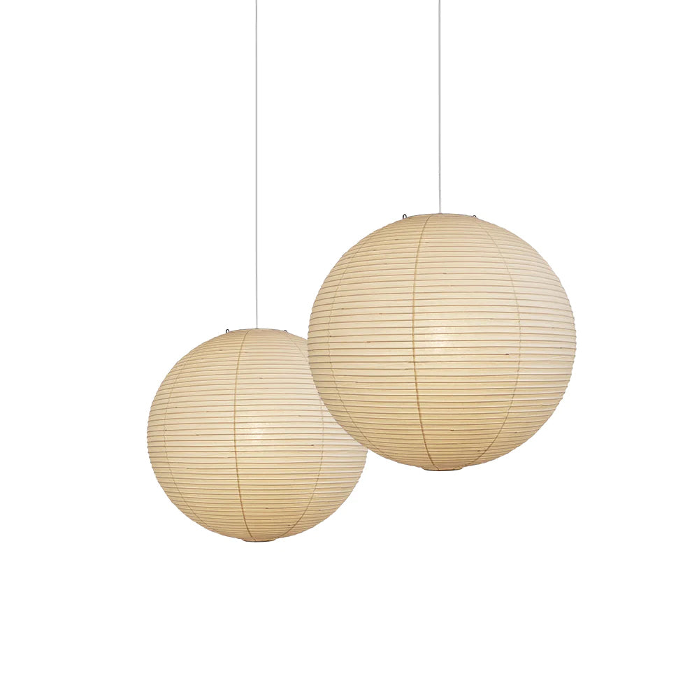 Japanese Washi Paper Globe Pendant Light 1-Light