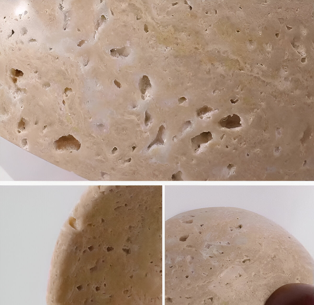 Modern Travertine Cone Wall Sconce LED 1-Light