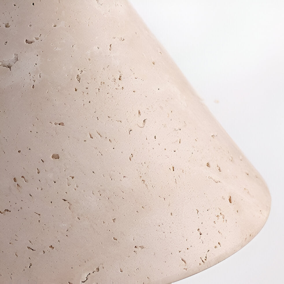 Modern Travertine Cone Wall Sconce LED 1-Light