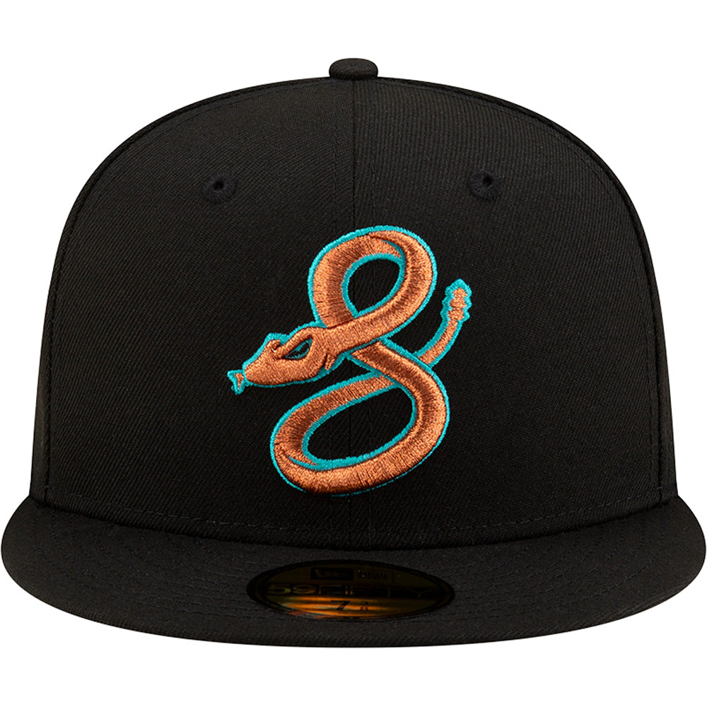 MLB Arizona Diamondbacks New Era City Connect Copper Serpent 59FIFTY Fitted Hat - Black