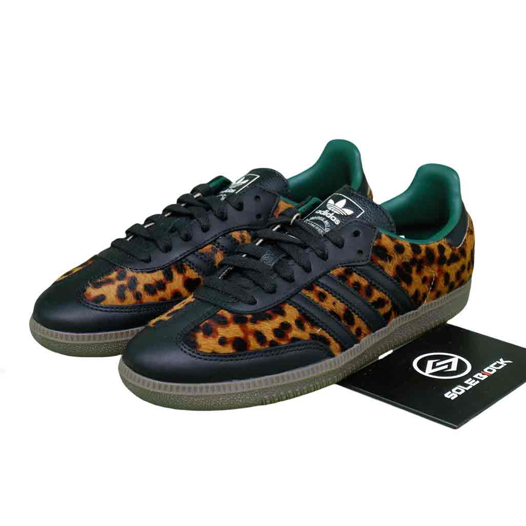 adidas Samba OG Black Green Leopard W