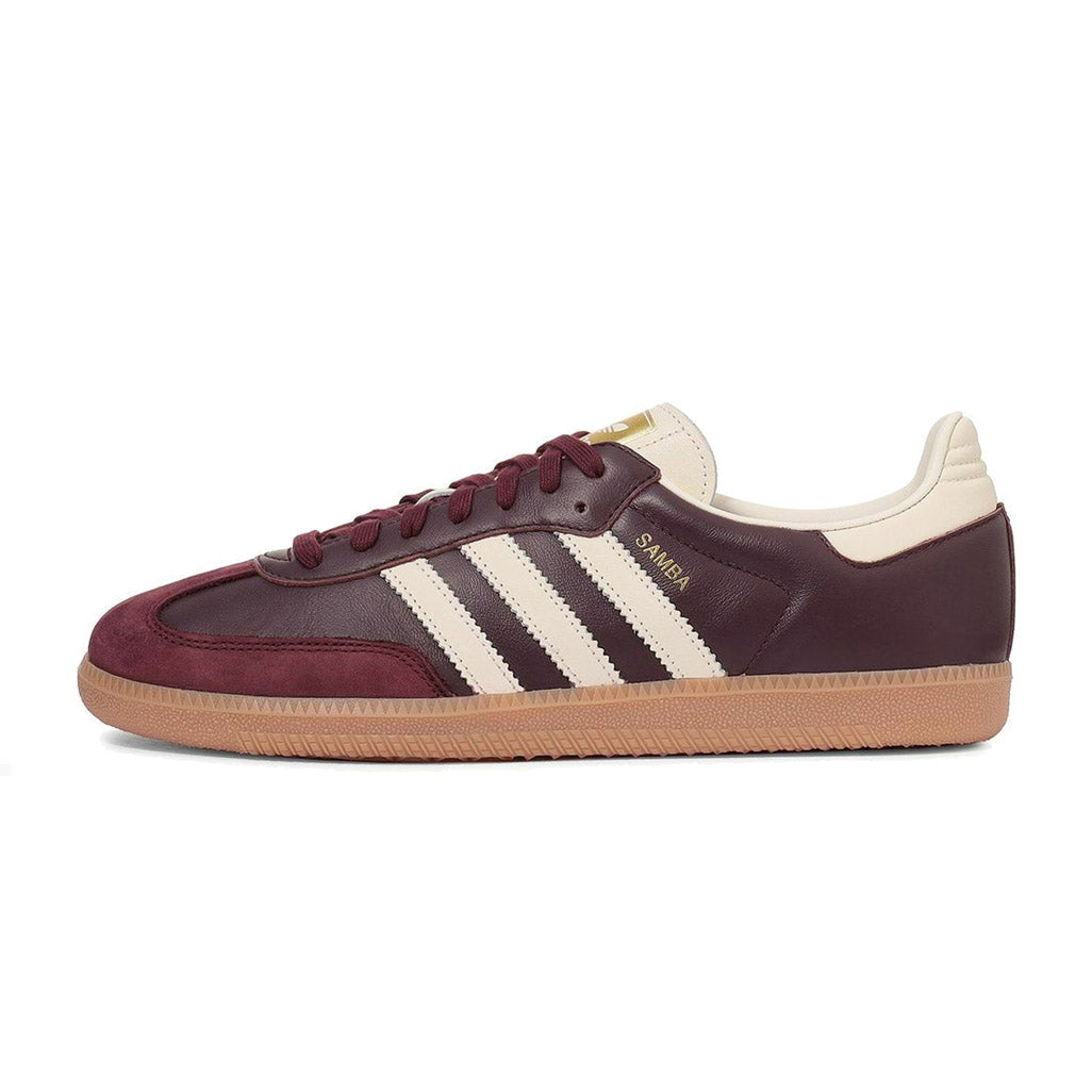 adidas Samba OG Maroon Gold Metallic W